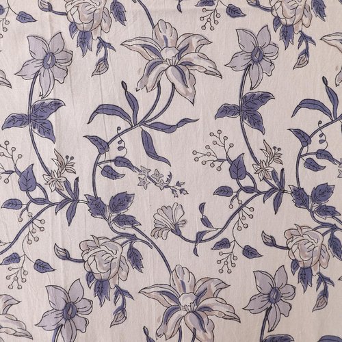 COTSILER 100% Cotton Handblock Tablecloth Round Washable Table Cover Decorative Tablecloths Best for Events,Home,Party,Celebration (White-D15, 90" Round)