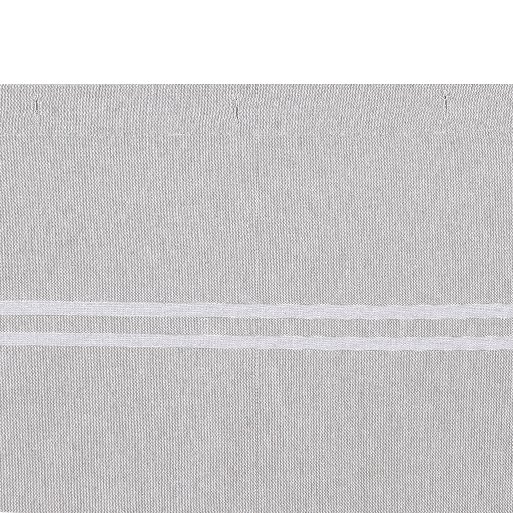 Vera Wang - Fabric Shower Curtain, Cotton Bathroom Decor with Hook Holes Top (Seersucker White, 70" x 72")