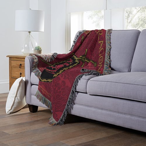 Northwest Game of Thrones - House of The Dragon Woven Tapestry Throw Blanket, 48" x 60", Remember Blood