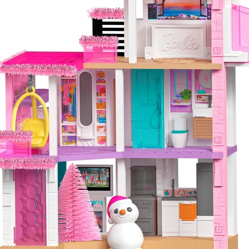 Hallmark Keepsake Christmas Ornament 2025, Barbie Merriest Dreamhouse Musical with Light, Gifts for Barbie Fans