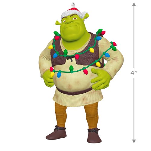 Hallmark Keepsake Christmas Ornament, Shrek and to All a Gross Night, Movie Gifts