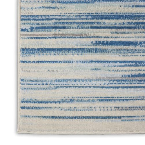 Nourison Home Jubilant Blue 2' x 4' Area Rug - Easy Clean, Non Shedding, Bed Room, Living Room, Dining Room, Kitchen (2' x 4')