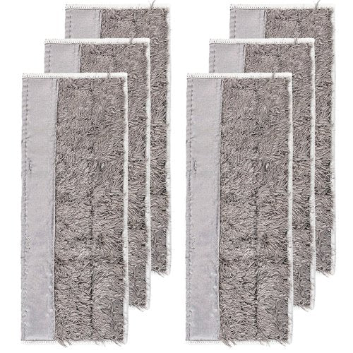 BuleVina 6 Pack Washable Dry Mopping Pads Replacement Compatible for IRobot Braava Jet M6 (6110) (6112) Reusable Robot Mop Microfiber Sweeping Pads