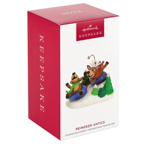 Hallmark Keepsake Christmas Ornament 2023, Reindeer Antics, Gifts for Kids