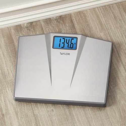 Taylor Digital Bathroom Scale, 1 Count (Pack of 1), Silver