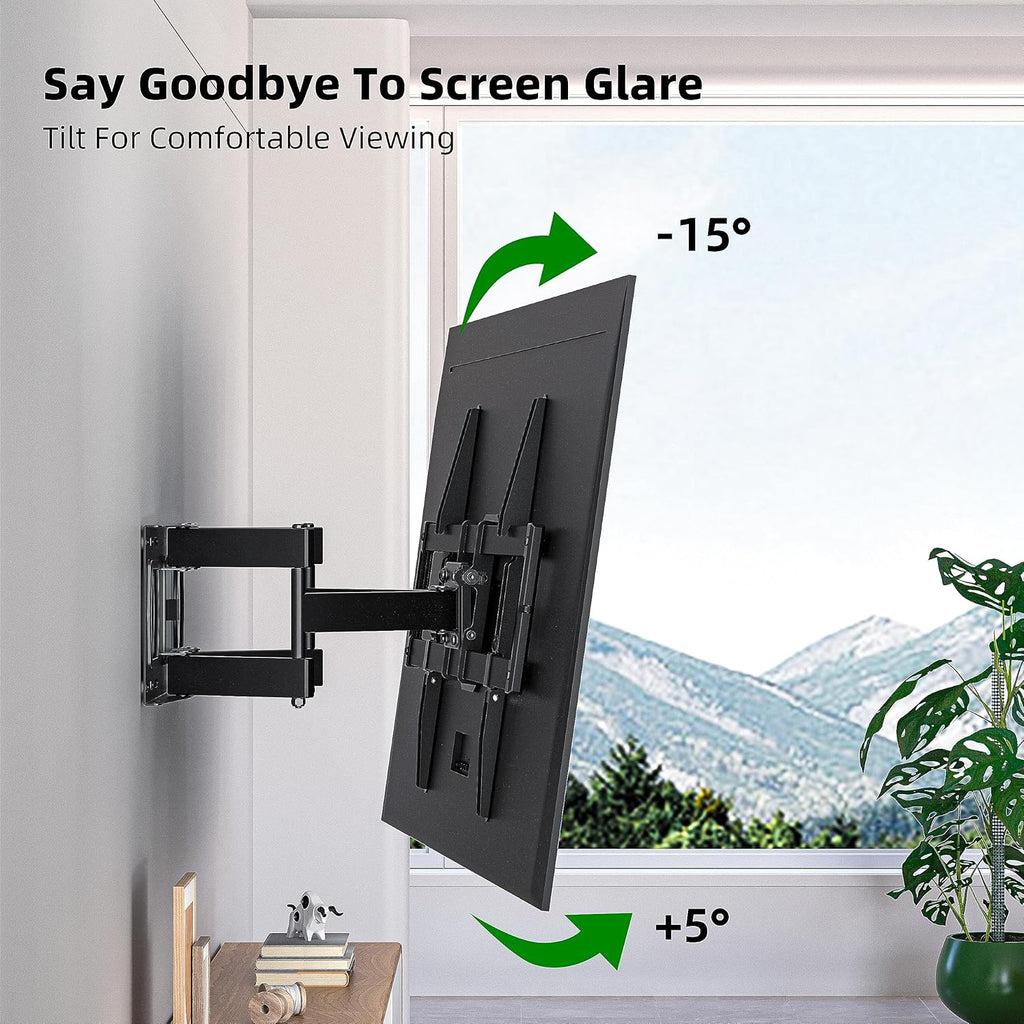 USX MOUNT Full Motion TV Wall Mount - Swivel & Tilt Bracket for 37"-84" TVs | Max VESA 600x400mm, 120 lbs Capacity