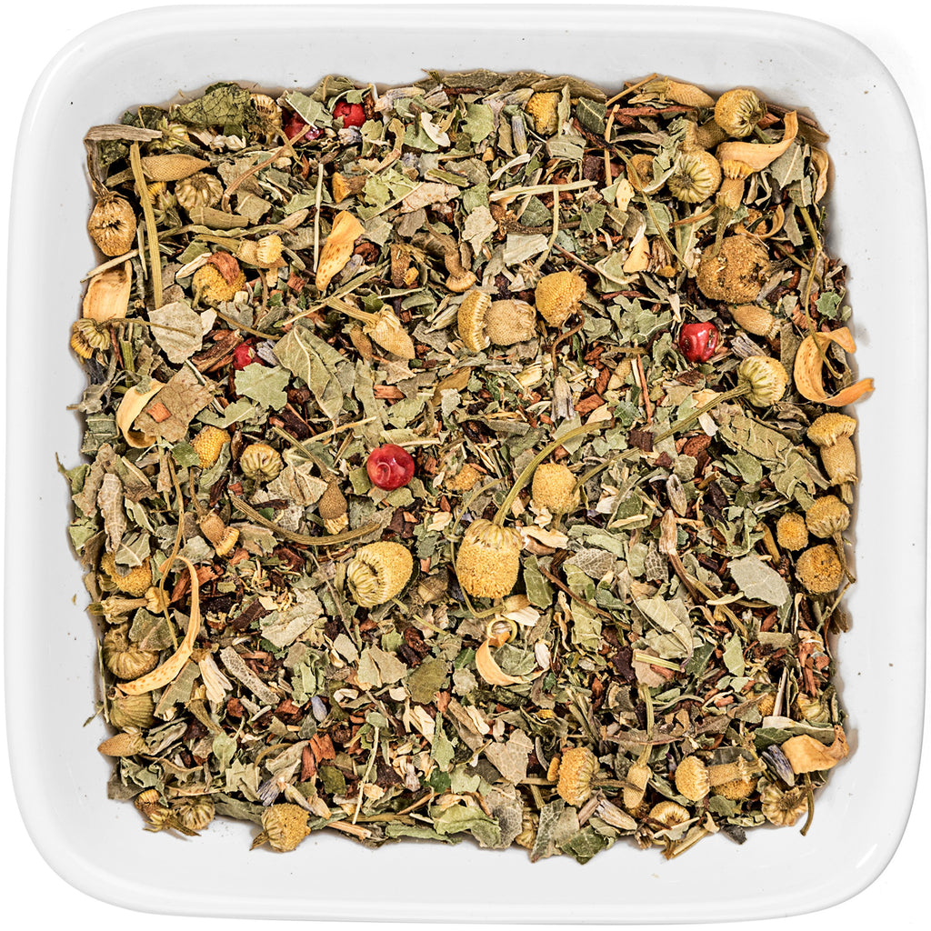 Tealyra - Tranquil Dream - Chamomile Honeybush Lavender - Calming - Relaxing - Herbal Loose Leaf Tea - Caffeine-Free - All Natural - 220g (8-ounce)
