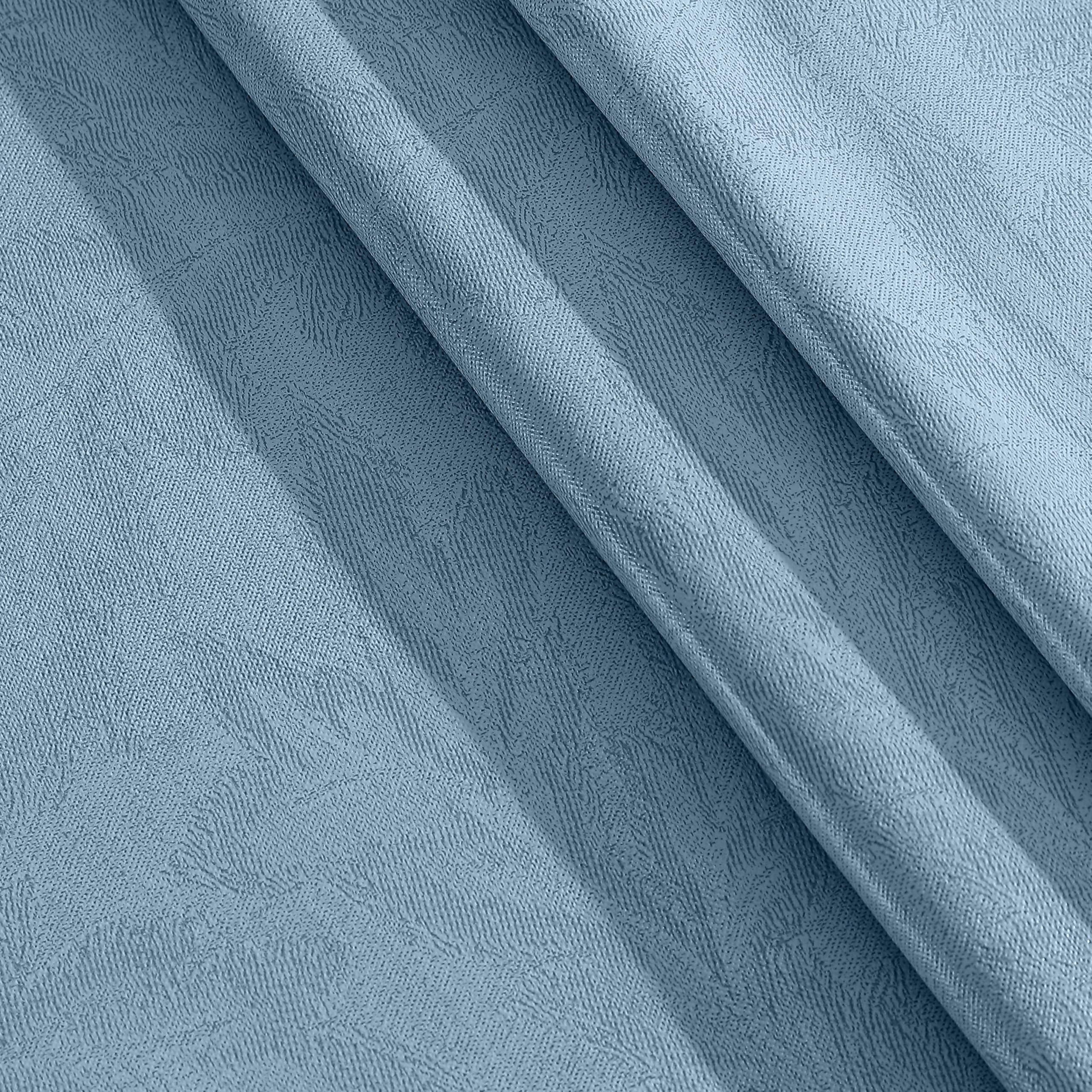 Newbridge Napa Leaf Blue Vinyl Flannel Backed Tablecloth, 60 x 84 Inch Rectangle, Hotel Quality Waterproof Indoor Outdoor Table Cover for Kitchen, Patio, Dining, BBQ