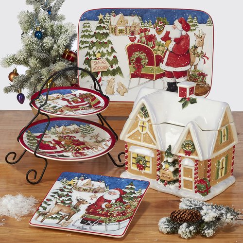 Certified International Santa's Workshop 16 Pc. Dinnerware Set, Service for 4