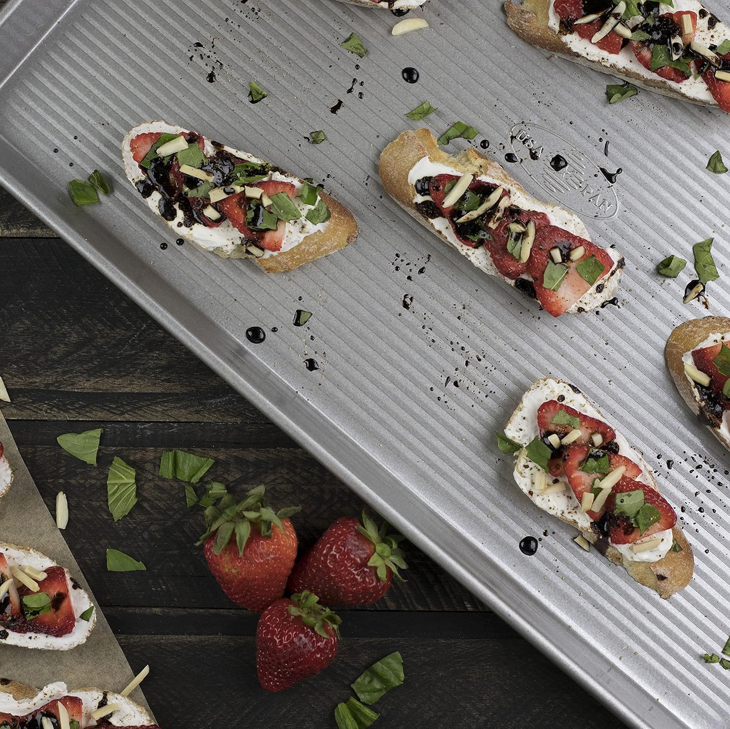 USA Pan Bakeware Nonstick Baking Sheet Pan - Extra Large Aluminized Steel for Perfect Baking
