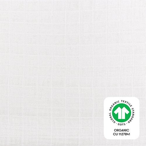 Babyletto Muslin Baby Bassinet Sheets for Girls & Boys - GOTS Certified Breathable Organic Cotton Bassinet Cover - Baby Boy Bassinet Sheets Rectangle - 360° Fitted Bedside Bassinet Sheets, White
