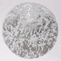 Snowkingdom Silver Disposable Placemats Set of 24 Foil Mesh 13 Inch Round Pressed Table Mates 24 Pack Silver Doilies for Dining Table Wedding Birthday Party Holiday Home Decoration