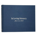 Kunitsa Co. Funeral Guest Book for Memorial Service, in Loving Memory, Navy Blue Cover