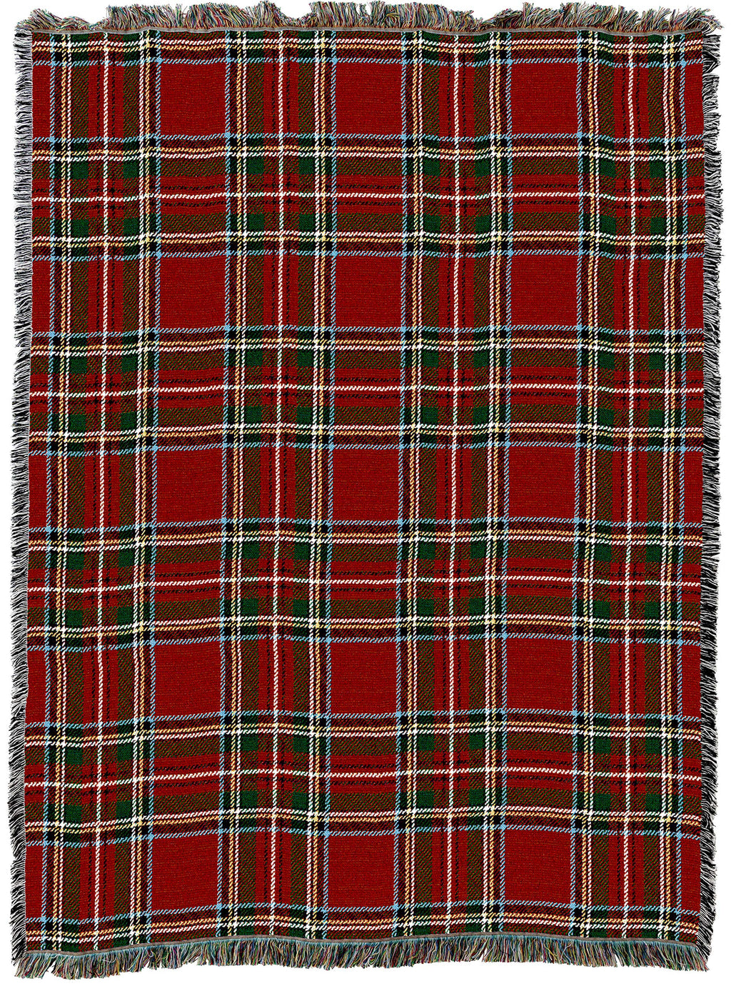 Pure Country Weavers Plaid Blanket Stewart Royal Tartan - Patterns Gift Tapestry Throw Woven from Cotton - Made in the USA (72x54)