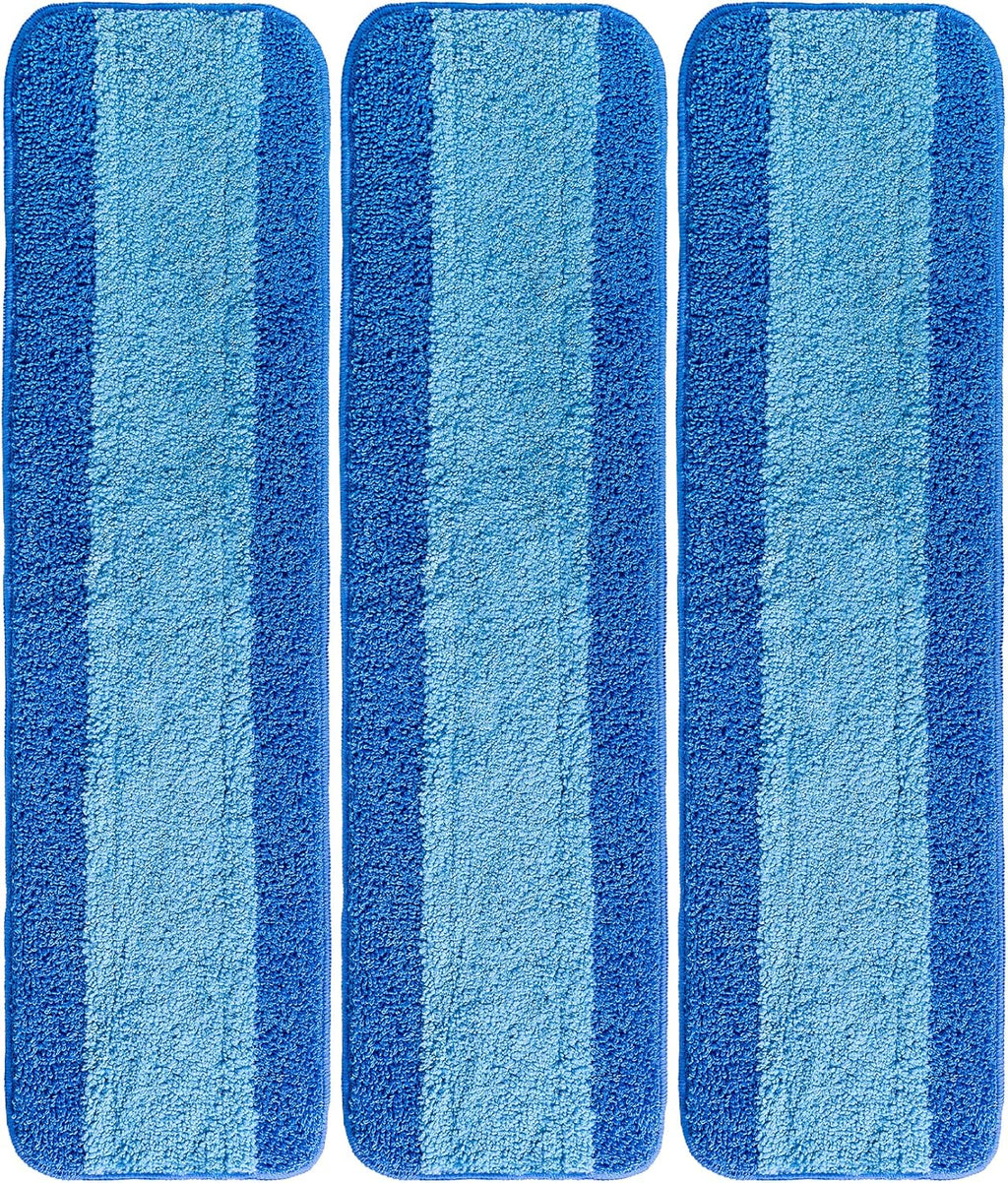 VanDuck Microfiber Mop Pads - Compatible with Bona Mop, 18 Inch, 3 Pack for Hardwood Floors