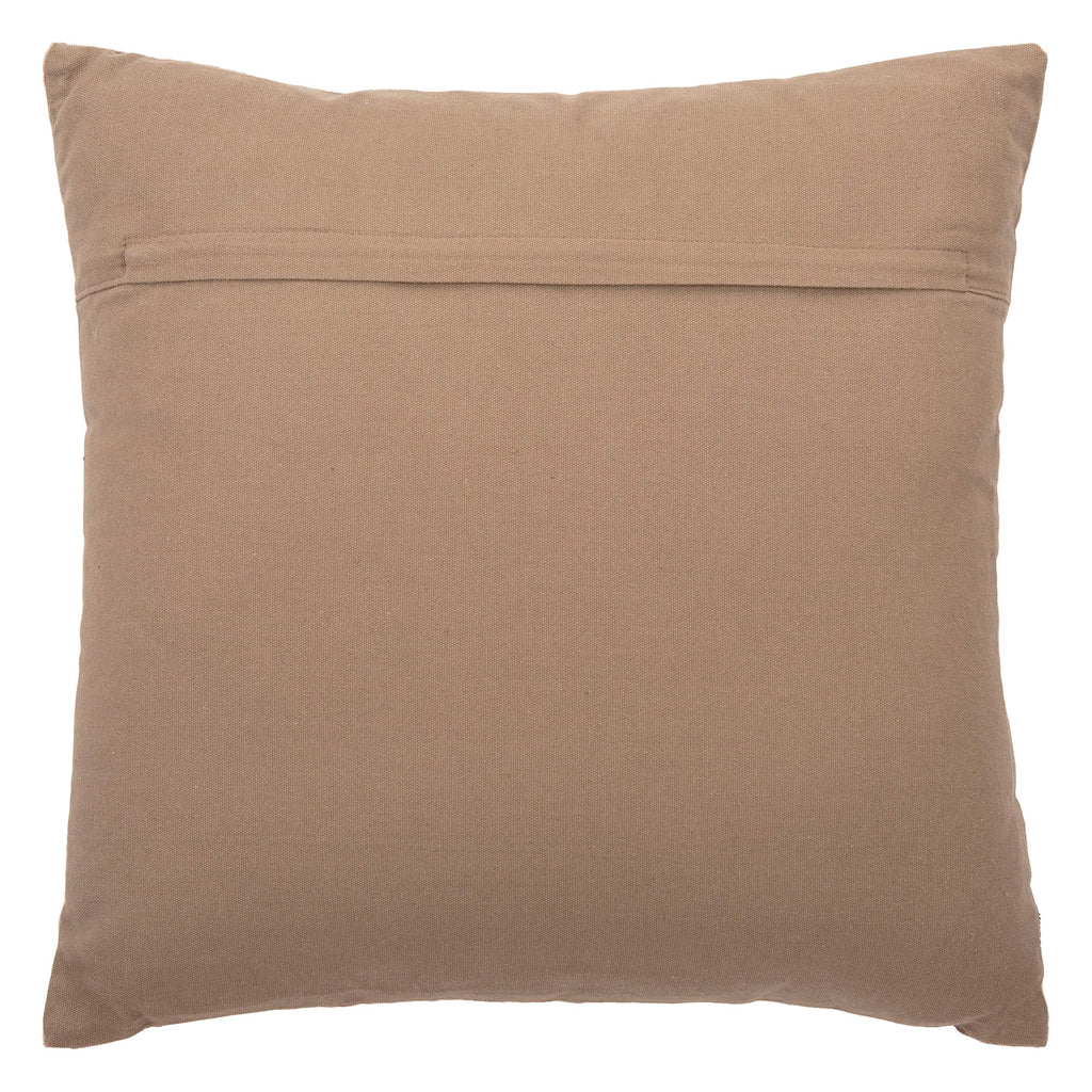 SAFAVIEH Home Collection Hannia Abstract Brown and Bronze Foil 18 x 18-inch Decorative Throw Pillow, 19"x19"