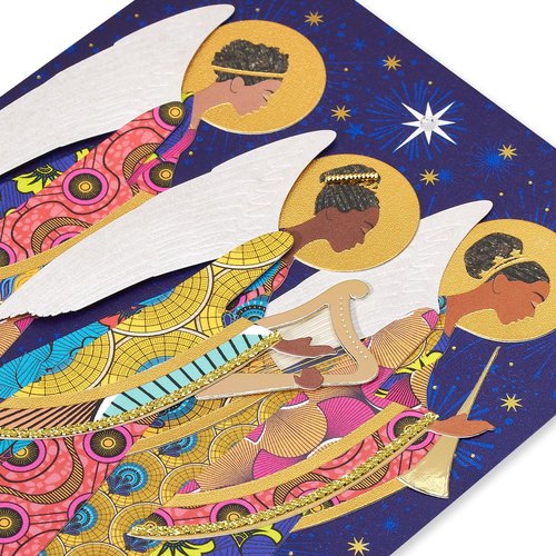 Papyrus Religious Christmas Card (Peace, Wisdom, and Joy)