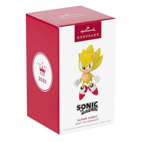 Hallmark Keepsake Christmas Ornament, Sonic the Hedgehog Super Sonic, Gifts for Gamers