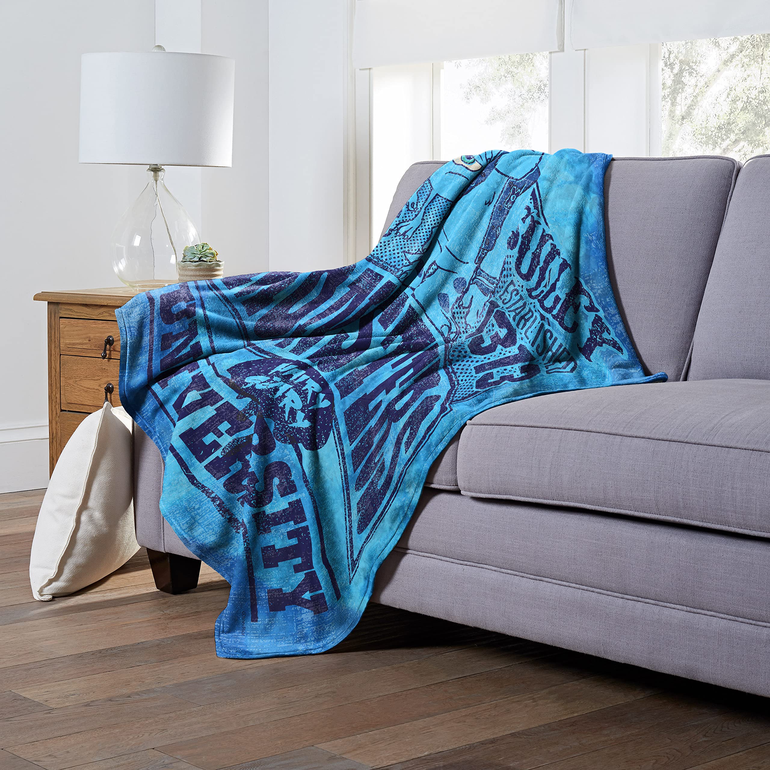 NORTHWEST Monsters Inc Silk Touch Throw Blanket, 50" x 60", Vintage Monsters