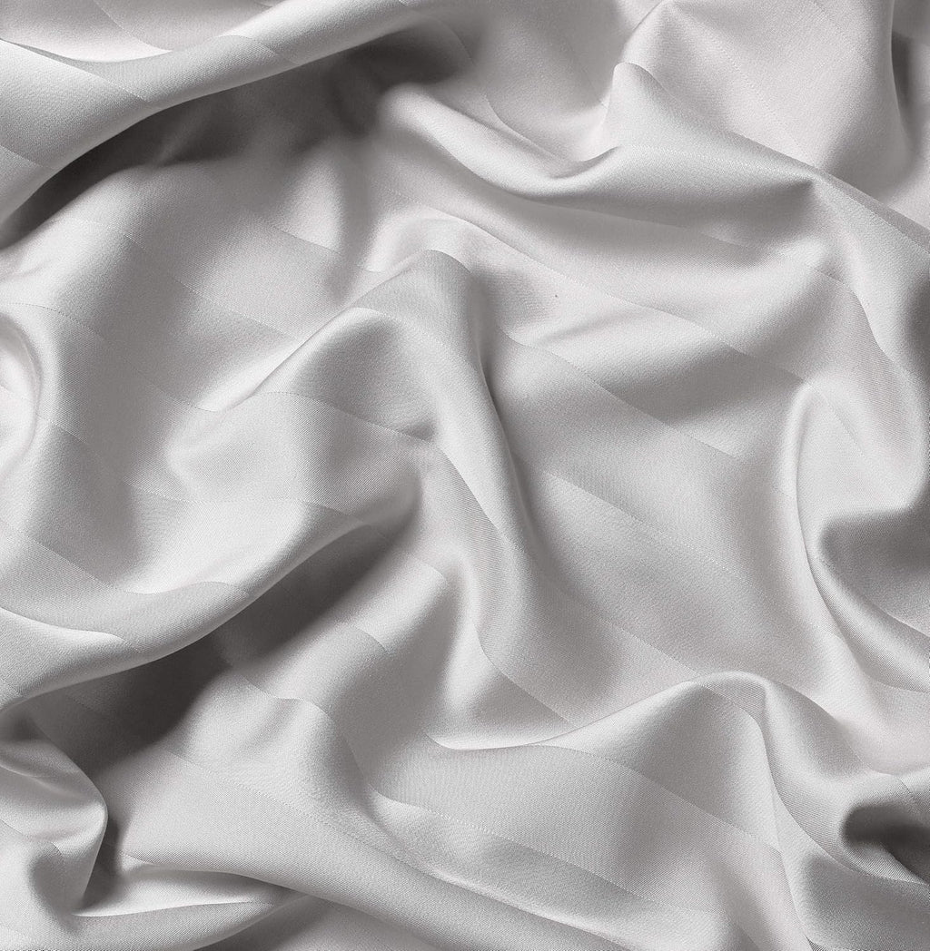 Pure Bamboo California King Sheets - 100% Organic Viscose Bed Sheet Set, Soft & Cooling, Jacquard White