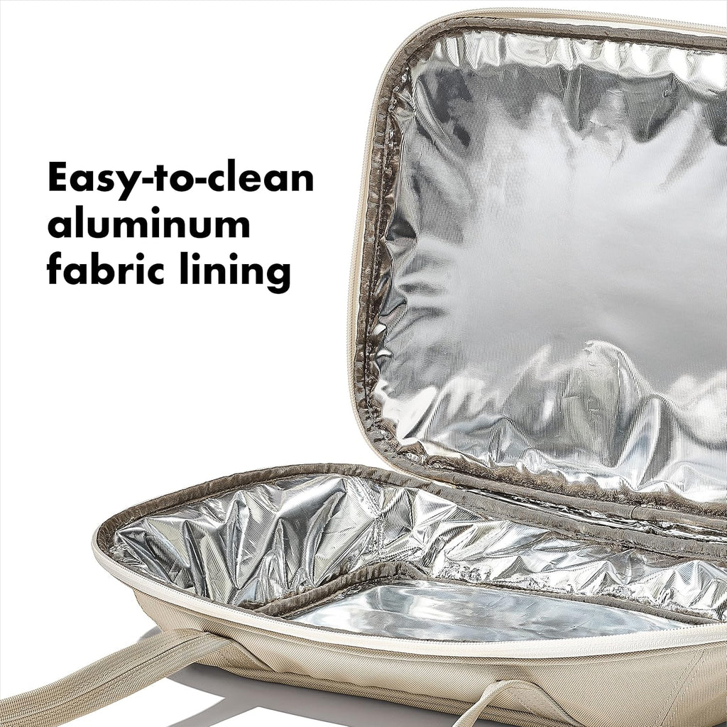 OXO Good Grips Insulated Casserole Carrier - Keep Your Dishes Hot | Stylish Oat Color