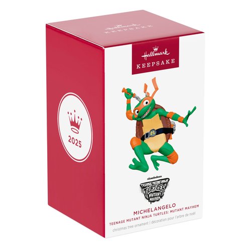Hallmark Keepsake Christmas Ornament 2025, Teenage Mutant Ninja Turtles: Mutant Mayhem Michelangelo, Gifts for TMNT Fans