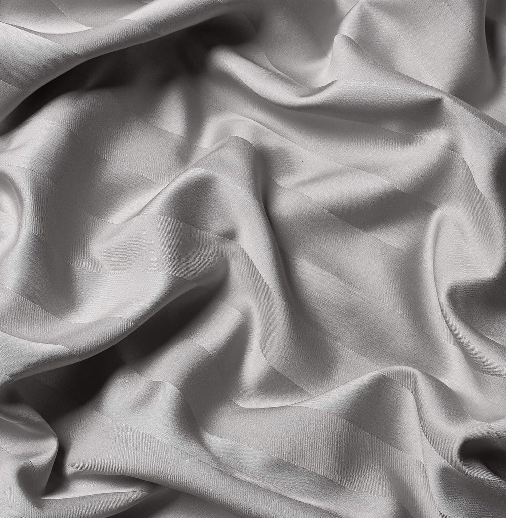 Pure Bamboo Full Sheets - Luxuriously Soft & Cooling 100% Organic Viscose Bed Sheet Set | Jacquard Silver, 2-Year Quality Promise