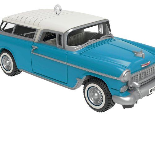 Hallmark Keepsake 0.75" Mini Christmas Ornament 2025, Lil' Classic Cars 1955 Chevrolet Nomad Wagon 2025, Metal, Gifts for Car Collectors