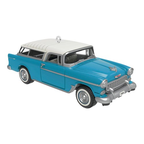 Hallmark Keepsake 0.75" Mini Christmas Ornament 2025, Lil' Classic Cars 1955 Chevrolet Nomad Wagon 2025, Metal, Gifts for Car Collectors