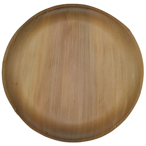 Atmos Green 100 pack 9" Round Palm Leaf Dinner Plate Compostable disposable premium heavy duty Eco-Friendly Microwave Refrigeration safe Bamboo like Wedding Events Party