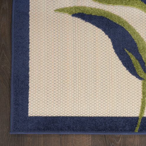 Nourison Home Aloha Multicolor 5'3" x 7'5" Area Rug - Easy Clean, Non Shedding, Bed Room, Living Room, Dining Room, Kitchen (5' x 8')