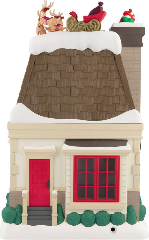 Hallmark Keepsake Christmas Tabletop Decoration - 2025 Up On The Housetop Musical With Light & Motion