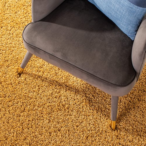 SAFAVIEH Hudson Shag Collection Accent Rug - 2' x 3', Gold, Modern Solid Design, Non-Shedding & Easy Care, 2-inch Thick Ideal for High Traffic Areas in Entryway, Living Room, Bedroom (SGH220D)