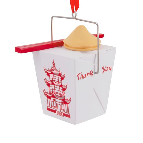 Hallmark Takeout Food Box Christmas Ornament