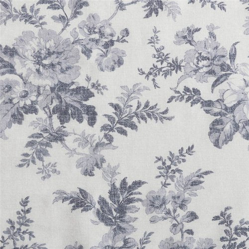 Laura Ashley - Valance, Cotton Tie Up Window Treatment, Chic Home Decor (Annalise Floral, 25" x 50")