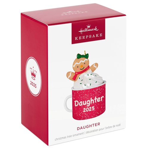 Hallmark Keepsake Christmas Ornament 2025, Daughter Gingerbread Girl in Mug 2025