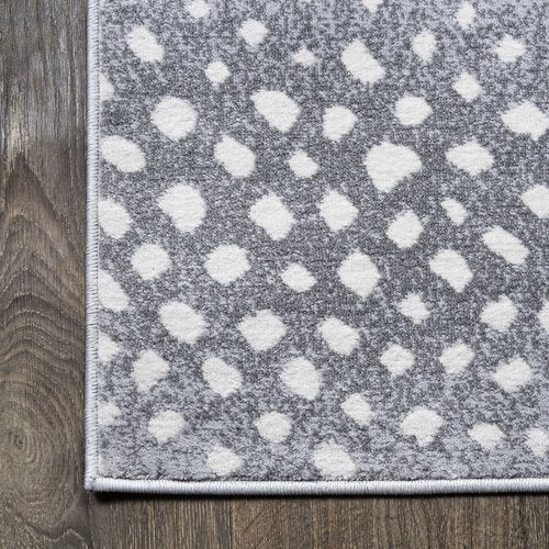 JONATHAN Y Antelope Modern Light Gray/Cream Runner Rug, 2x8, Animal Prints, Casual, Easy-Cleaning for Living Room, Bedroom, Kitchen, Pet Friendly, Non-Shedding (SAF100B-28)