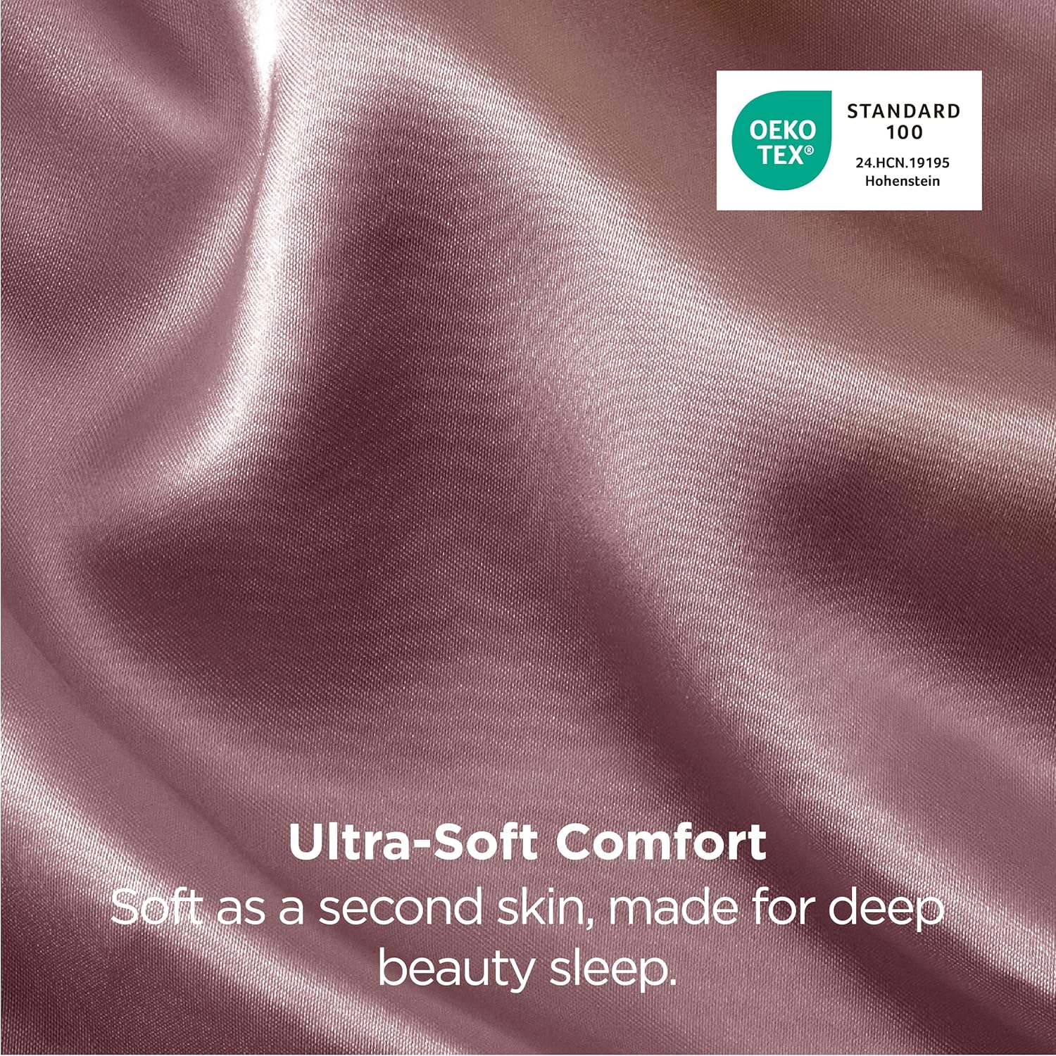 Bedsure King Size Satin Pillowcase Set - Nostalgia Rose Silky Cases for Hair & Skin | 20x36 Inches, 2-Pack