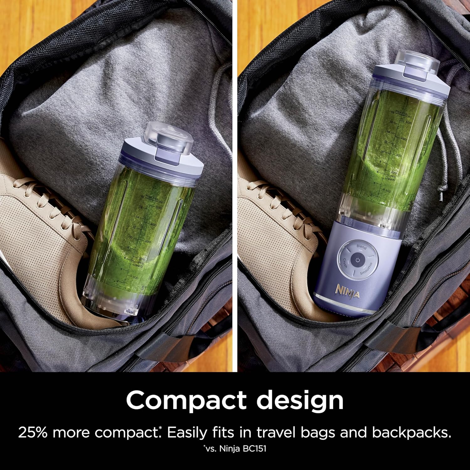 Ninja BC251LD Blast Max Cordless Blender - Smoothies & Ice Crush, 22 oz. Twist & Go Vessel, Lavender