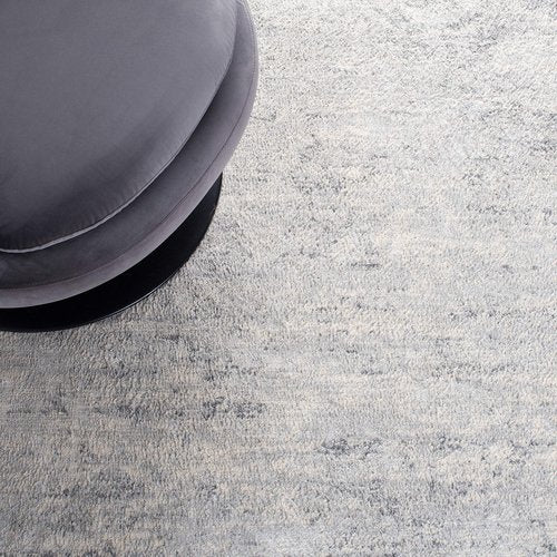 SAFAVIEH Brentwood Collection 6' x 9' Ivory/Grey BNT822A Modern Abstract Non-Shedding Living Room Bedroom Dining Home Office Area Rug