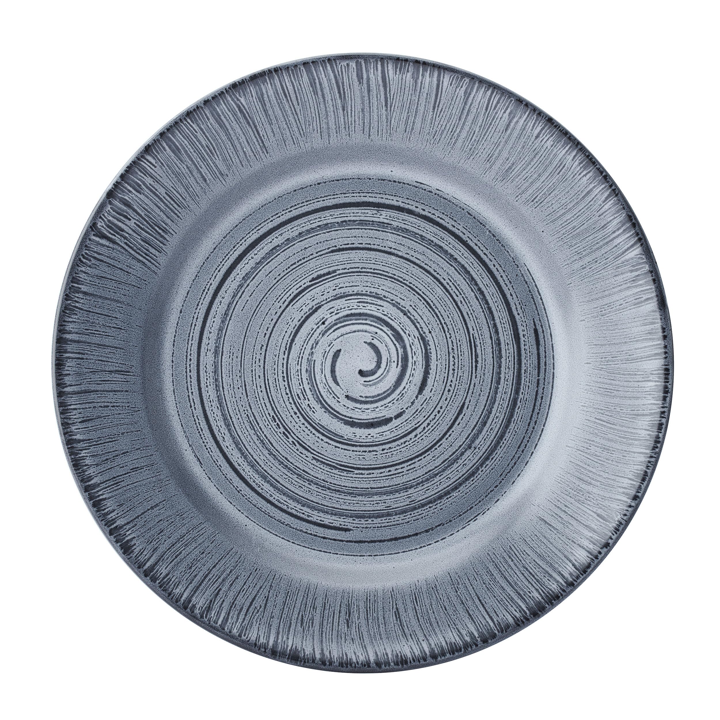Pfaltzgraff Mystic 12 Piece Plates Bowls Dinnerware Set, Service for 4, Blue