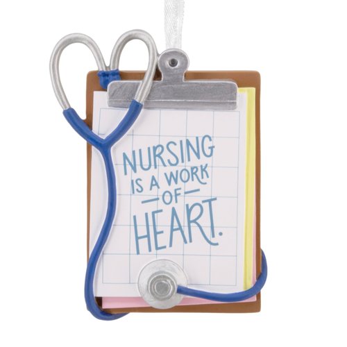 Hallmark Nursing is a Work of Heart Christmas Ornament, Gifts for Nurses
