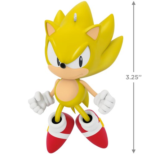 Hallmark Keepsake Christmas Ornament, Sonic the Hedgehog Super Sonic, Gifts for Gamers