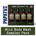 Mini Body Wash Sampler Pack - 4 Travel Size Scents