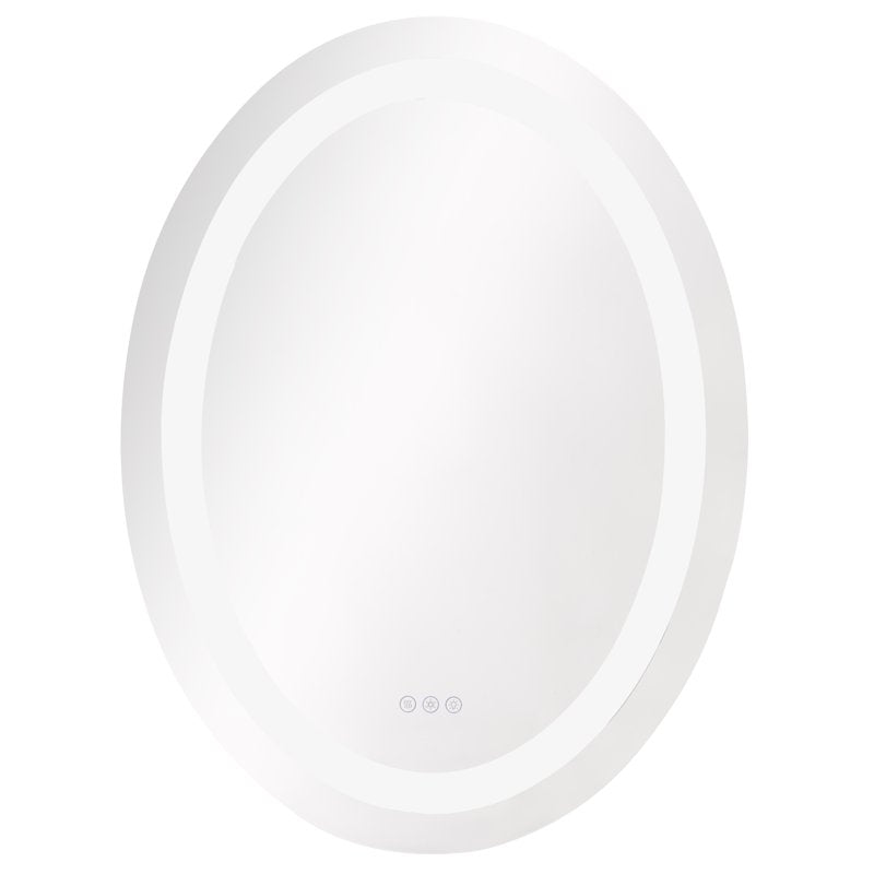 24x32 Inch LED Anti-Fog Bathroom Wall Mirror with Adjustable RGB Lighting