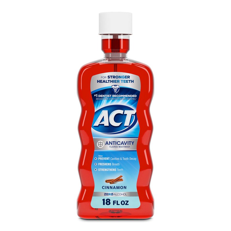Anticavity Fluoride Mouthwash, Triple Action Cinnamon - 18 fl. oz.