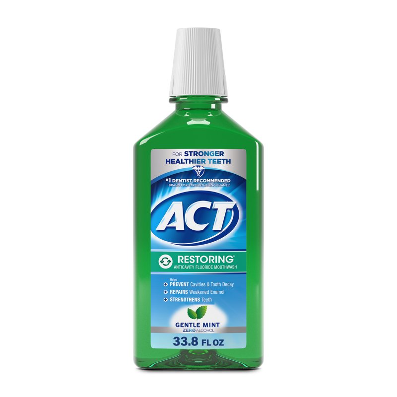 Restoring Anticavity Fluoride Mouthwash, Alcohol-Free Mint Burst, 33.8 oz