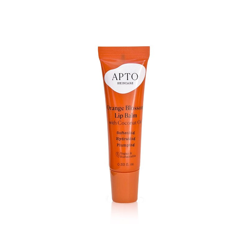 Orange Blossom Lip Balm with Coconut Oil - Vegan Moisturizing Treatment