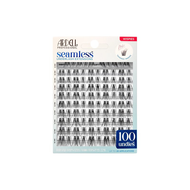 Seamless Underlash Extension Clusters - 100 Count Wispies Multipack