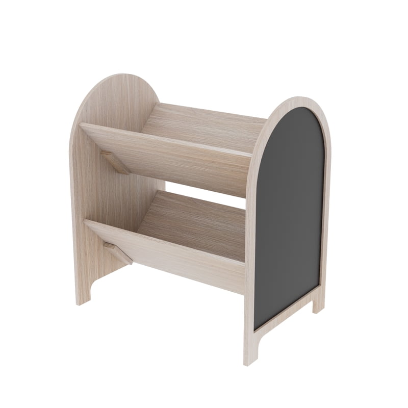 Kids Arched Storage Unit with Chalkboard - Versatile Book Display
